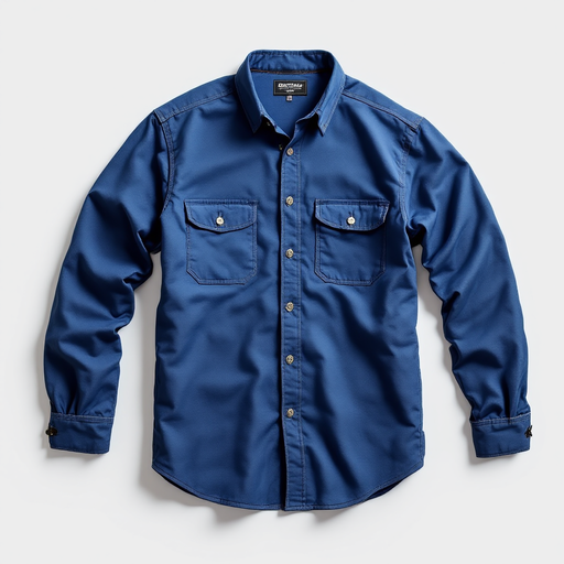 [WS-BLUE-007] Work Shirt - Long Sleeve